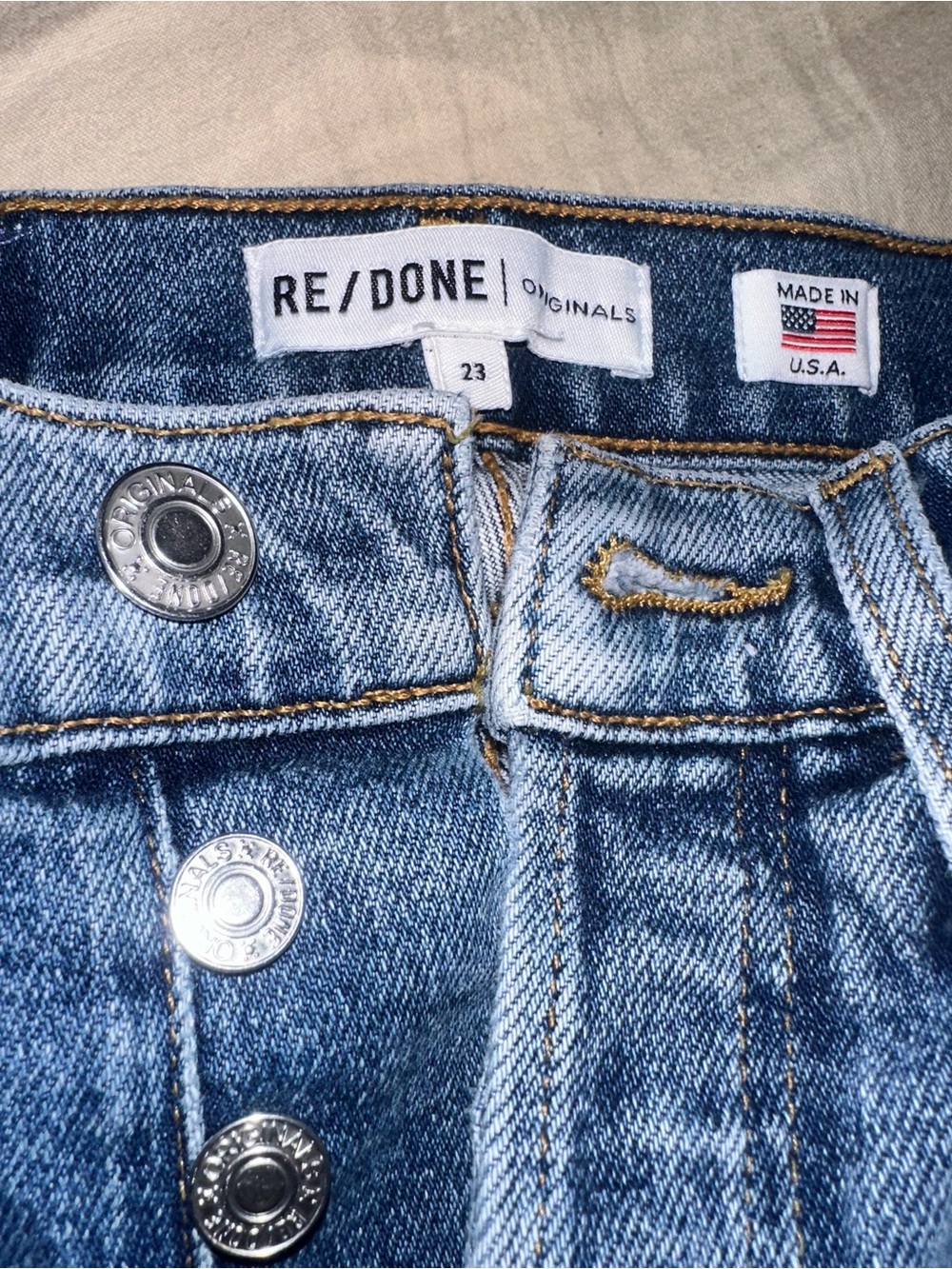 Re/Done Light Blue Women's Skinny Jeans